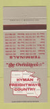 Matchbook Cover - Hyman Freightways Trucking 30 Strike