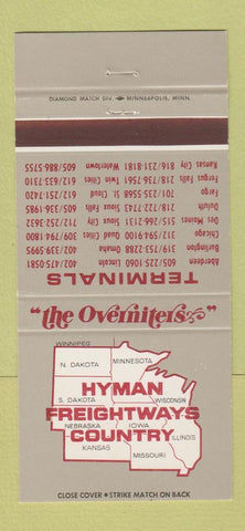 Matchbook Cover - Hyman Freightways Trucking 30 Strike