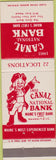 Matchbook Cover - Canal National Bank ME