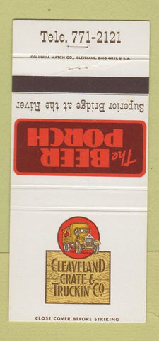 Matchbook Cover - Cleveland Crate Truckin Beer Porch OH 30 Strike