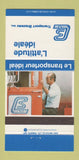 Matchbook Cover - Brazeau Transport Trucking Quebec QC 30 Strike