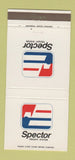 Matchbook Cover - Spector Freight System Trucking  30 Strike