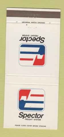 Matchbook Cover - Spector Freight System Trucking  30 Strike