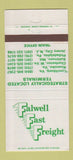 Matchbook Cover - Falwell Fast Freight Trucking Lynchburg VA 30 Strike