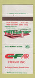Matchbook Cover - CF Air Freight Trucking San Mateo CA 30 Strike