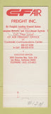 Matchbook Cover - CF Air Freight Trucking San Mateo CA 30 Strike