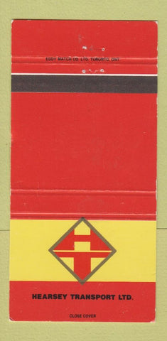 Matchbook Cover - Hearsey Transport Trucking Canada WEAR 30 Strike