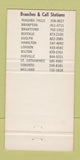 Matchbook Cover - Scobie's Transport Trucking London ON 30 Strike