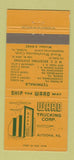 Matchbook Cover - Ward Trucking Corp Altoona PA 30 Strike