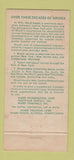 Matchbook Cover - Ward Trucking Corp Altoona PA 30 Strike