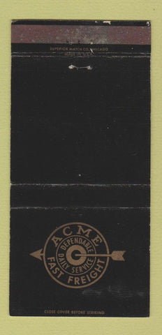 Matchbook Cover - Acme Fast Freight Trucking WEAR 30 Strike