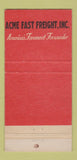 Matchbook Cover - Acme Fast Freight Trucking WEAR 30 Strike