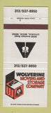 Matchbook Cover - Wolverine Moving Storage Livonia MI Trucking 30 Strike