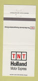 Matchbook Cover - TNT Holland Motor Express Trucking Holland MI 30 Strike