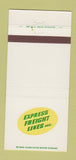 Matchbook Cover - Express Freight Lines Trucking Milwaukee WI 30 Strike