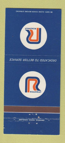 Matchbook Cover - Roadway Trucking  30 Strike