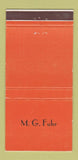 Matchbook Cover - Middlewest Freightways Trucking IMPRINT 30 Strike