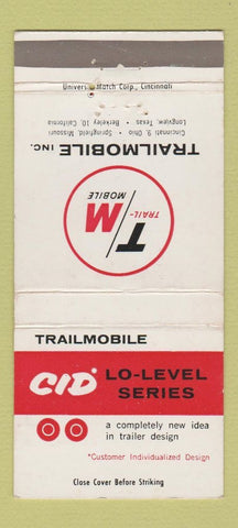 Matchbook Cover - Trailmobile Trucking Cincinnati OH Springfield MO 30 Strike