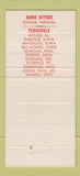 Matchbook Cover - Ringle Express Trucking Fowler IN 30 Strike