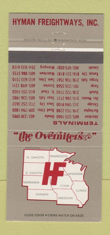 Matchbook Cover - Hyman Freightways Trucking 30 Strike