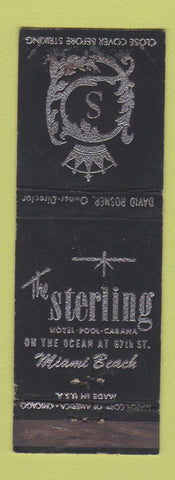 Matchbook Cover - Sterling Hotel Miami Beach FL WEAR