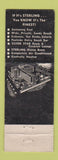 Matchbook Cover - Sterling Hotel Miami Beach FL WEAR