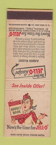 Matchbook Cover - Jello Desert girlie recipe Amber Russet
