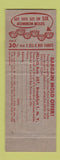 Matchbook Cover - Jello Desert girlie recipe Amber Russet