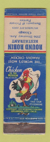 Matchbook Cover - Round Robin Restaurant Chicago IL