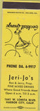 Matchbook Cover - Jeri-Jo's Cocktail Lounge Harbor City CA