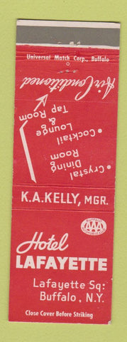 Matchbook Cover - Hotel Lafayette Buffalo NY