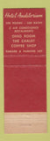 Matchbook Cover - Hotel Auditorium Cleveland OH The Chalet