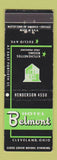 Matchbook Cover - Hotel Belmont Cleveland OH