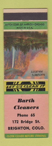 Matchbook Cover - Barth Cleaners Brighton Colorado