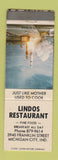 Matchbook Cover - Lindos Restaurant Michigan City IN WEAR