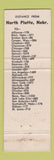 Matchbook Cover - Overland Cafe North Platte NE Buffalo Bill