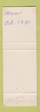 Matchbook Cover - Beaver Hill Restaurant Kawkawlin MI