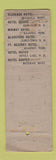 Matchbook Cover - Gladstone Hotel Jamestown ND UNIVERSAL LONG WEAR