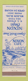 Matchbook Cover - Nixon Cafe Corpus Christi TX
