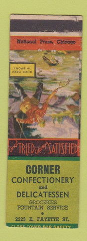 Matchbook Cover - Corner Confectionery Deli