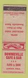 Matchbook Cover - Downieville Cafe Bar Lawson Colorado WORN