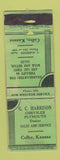 Matchbook Cover - GC Harrison Chrysler Plymouth Colby KS POOR PAPER LOSS