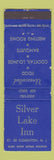 Matchbook Cover - Silver Lake Inn Clementon NJ WEAR