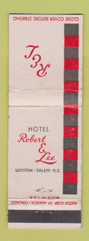 Matchbook Cover - Hotel Robert E Lee Winston Salem NC