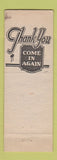Matchbook Cover - Motel Capri Oakland CA
