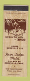 Matchbook Cover - Kern Lodge Motel Kernville CA