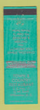 Matchbook Cover - Town and Country Restaurant Williamston NC WEAR
