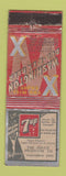 Matchbook Cover - Washington Beer 7Up Soda Columbus OH WORN