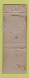 Matchbook Cover - Washington Beer 7Up Soda Columbus OH WORN