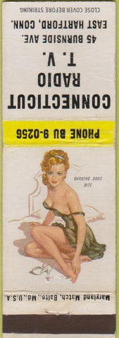 Matchbook Cover - Connecticut Radio TV East Hartford CN